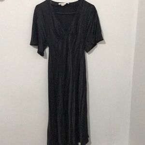 ZARA Black silk dress